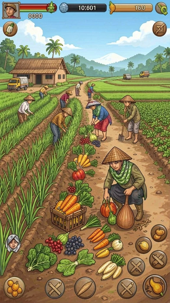 rajacuan - Tangkapan layar dari gameplay seru di level awal.